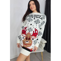 Rochie dama tricotata de Craciun 2071