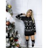 Compleu dama cu imprimeu de Craciun 0123