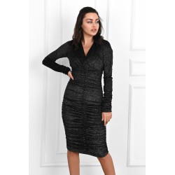 Rochie dama catifea incretita 5134/5133