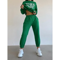 Pantalon dama bumbac vatuit uni 6123