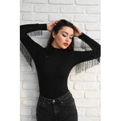 Body dama bumbac cu franjuri 1414-23