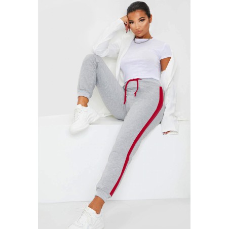 Pantalon dama bumbac vatuit dunga rosie 7078-22