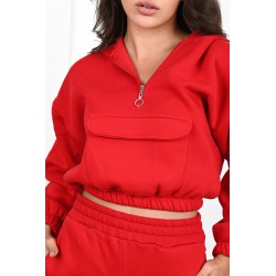 Trening dama bumbac vatuit buzunar 3549-23