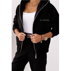 Trening dama bumbac vatuit cu broderie BGI 3171