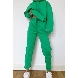 Trening dama bumbac vatuit uni cu gluga 3585