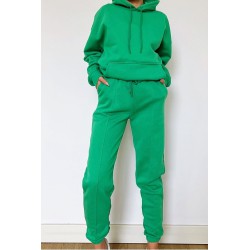 Trening dama bumbac vatuit uni cu gluga 3585