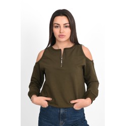 Bluza dama bumbac umeri goi 1441