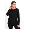 Bluza dama bumbac volan tull 1443