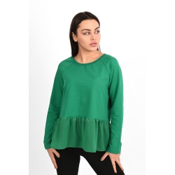 Bluza dama bumbac volan tull 1443