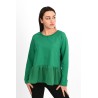 Bluza dama bumbac volan tull 1443