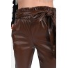 Pantalon dama piele ecologica cordon 6151