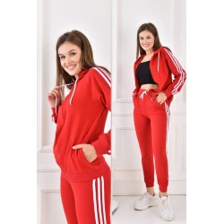 Trening dama bumbac cu 3 dungi 3047-22