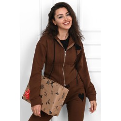 Trening dama bumbac vatuit Heart 3449-23