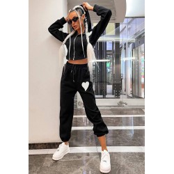 Trening dama bumbac vatuit Heart 3449-23