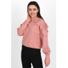 Bluza dama bumbac volan cu dantela 1453-23