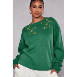 Bluza dama bumbac Flori 1321-22-1