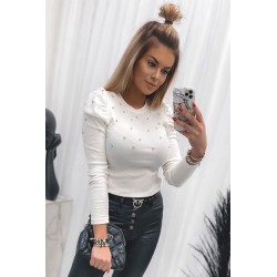 Bluza dama bumbac tetra cu pietre 8642