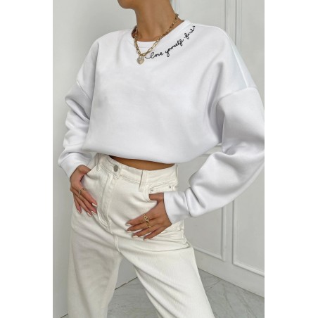 Bluza dama bumbac Love Yourself 1318-23