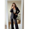 Compleu dama casual in 2 piese cu pantalon evazat 0109