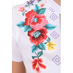 Tricou dama bumbac Floral 1423