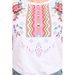 Tricou dama bumbac Floral 1423