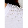 Tricou dama bumbac cu perle 1131-23