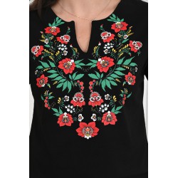 Tricou dama bumbac Floral cu anchior 1424