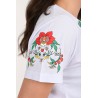 Tricou dama bumbac Floral cu anchior 1424