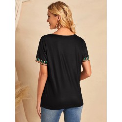 Tricou dama bumbac Floral 1425