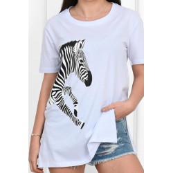 Tricou dama bumbac Zebra 1464