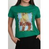 Tricou dama bumbac Hello 1484