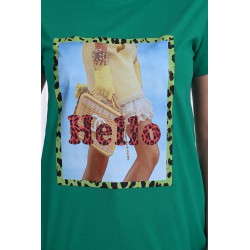Tricou dama bumbac Hello 1484