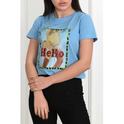Tricou dama bumbac Hello 1484