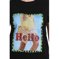 Tricou dama bumbac Hello 1484