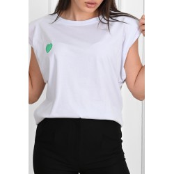 Tricou dama bumbac Inima 1498