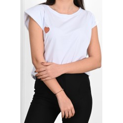 Tricou dama bumbac Inima 1498