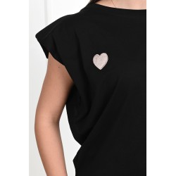 Tricou dama bumbac Inima 1498