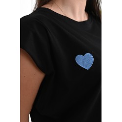Tricou dama bumbac Inima 1498