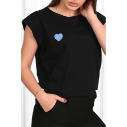 Tricou dama bumbac Inima 1498
