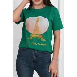Tricou dama bumbac Eiffel 1491