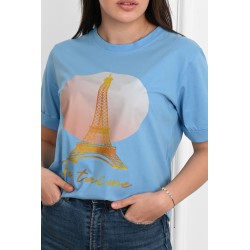 Tricou dama bumbac Eiffel 1491
