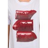 Tricou dama bumbac cu imprimeu Lipstick 1473