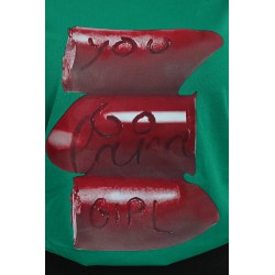 Tricou dama bumbac cu imprimeu Lipstick 1473