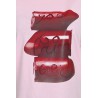 Tricou dama bumbac cu imprimeu Lipstick 1473