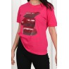 Tricou dama bumbac cu imprimeu Lipstick 1473