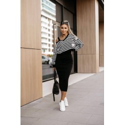 Compleu dama 2 piese cu dungi 3711