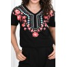 Tricou dama bumbac floral 1426-23