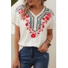 Tricou dama bumbac floral 1426-23