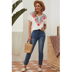 Tricou dama bumbac floral 1426-23