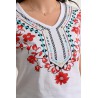 Tricou dama bumbac floral 1426-23